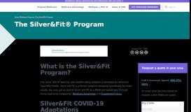 
							         The Silver&Fit Program - Eligibility.com								  
							    