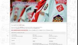 
							         The Singapore Scout Association - Scout Member Login								  
							    