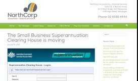 
							         The Small Business Superannuation Clearing House is moving ...								  
							    