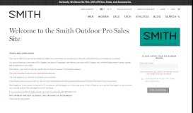 
							         the Smith Outdoor Pro Sales Site - Smith United States								  
							    