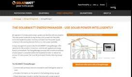 
							         The SOLARWATT EnergyManager - use solar power intelligently								  
							    