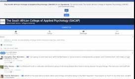 
							         The South African College of Applied Psychology (SACAP ...								  
							    