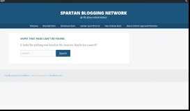 
							         The Spartan Learning Portal | Spartan Blogging Network								  
							    