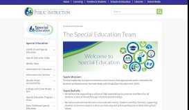 
							         The Special Education Team | Wisconsin Department of Public ...								  
							    
