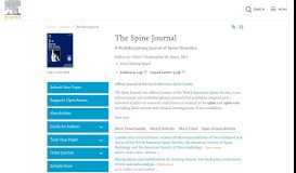 
							         The Spine Journal - Elsevier								  
							    