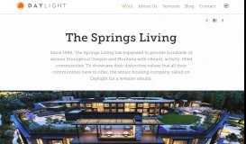 
							         The Springs Living | Senior Living, Senior Care Website Redesign								  
							    
