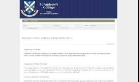 
							         the St Andrew's College Online Portal								  
							    