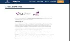 
							         The STARportal | AMSI & BHP Billiton								  
							    