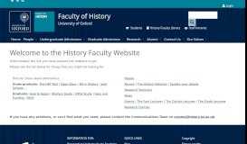 
							         The Student Portal | Faculty of History								  
							    