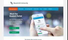 
							         the student portal :: Student Portal Maastricht University								  
							    