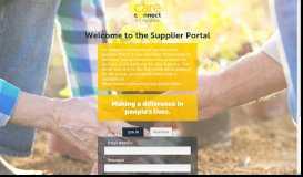 
							         the Supplier Portal - Login to Care Connect Portal								  
							    