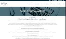 
							         The Surgical Clinics Patient Portal								  
							    