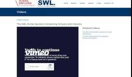 
							         The SWL Portal: Quickly Connecting Schools and Industry								  
							    