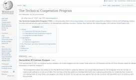 
							         The Technical Cooperation Program - Wikipedia								  
							    