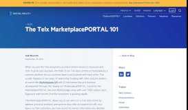 
							         The Telx MarketplacePORTAL 101 | Digital Realty								  
							    
