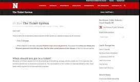 
							         The Ticket System - Northview Public Schools								  
							    
