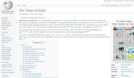 
							         The Times of India - Wikipedia								  
							    