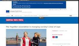 
							         The Together association is changing society's view of rape - Europa EU								  
							    