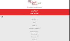 
							         The Toledo Clinic ENT: Ear, Nose, Throat, Allergy | Toledo OH								  
							    