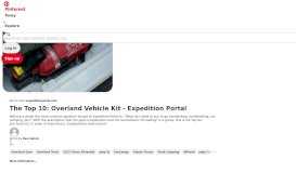 
							         The Top 10: Overland Vehicle Kit | Expedition Portal | Overland ideas ...								  
							    