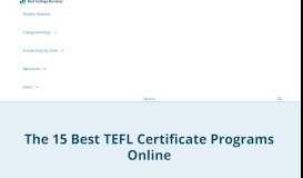
							         The Top 15 Online TEFL Certificate Programs for 2019								  
							    