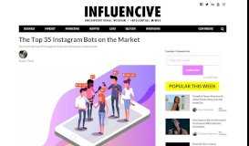 
							         The Top 35 Instagram Bots on the Market - Influencive								  
							    