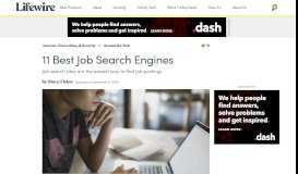 
							         The Top 8 Job Search Engines - Lifewire								  
							    