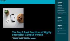 
							         The Top 9 Best Practices of Highly Successful Campus Portals - rSmart								  
							    