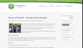 
							         The tour of their life – Saturday at UNC Charlotte! | University City ...								  
							    