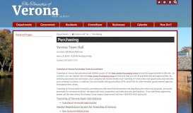 
							         The Township of Verona New Jersey - Purchasing								  
							    