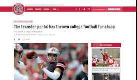 
							         The transfer portal has thrown college football for a loop - Land-Grant ...								  
							    