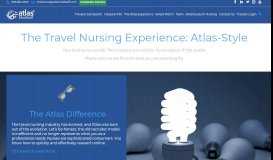 
							         The Travel Nursing Experience: Atlas-Style - Atlas MedStaff								  
							    