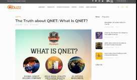 
							         The Truth about QNET: What Is QNET? - QBuzz | The Voice of QNET								  
							    