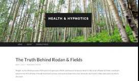 
							         The Truth Behind Rodan & Fields | Health & Hypnotics								  
							    