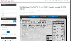 
							         The Tulia Herald (Tulia, Tex), Vol. 27, No. 47, Ed. 1, Thursday ...								  
							    