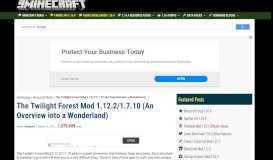 
							         The Twilight Forest Mod 1.12.2/1.7.10 (An Overview into a ... - 9Minecraft								  
							    