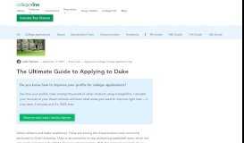
							         The Ultimate Guide to Applying to Duke - CollegeVine blog								  
							    