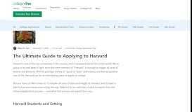 
							         The Ultimate Guide to Applying to Harvard - CollegeVine blog								  
							    