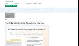 
							         The Ultimate Guide to Applying to Pomona - CollegeVine blog								  
							    