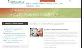 
							         The Ultimate Guide to Health Risk Assessments - Wellsource								  
							    