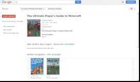 
							         The Ultimate Player's Guide to Minecraft								  
							    