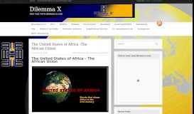 
							         The United States of Africa -The African Union | Dilemma X								  
							    