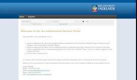 
							         The University of Adelaide - Welcome to the Accommodation Service ...								  
							    