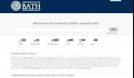 
							         the University of Bath's research portal								  
							    