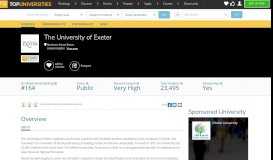 
							         The University of Exeter | Postgraduate | Top Universities								  
							    