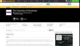 
							         The University of Manchester | Top Universities								  
							    