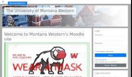 
							         The University of Montana Western								  
							    