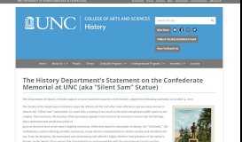 
							         The University of North Carolina at Chapel Hill - Rejected Request								  
							    
