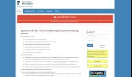 
							         The University of Nottingham eTendering Site - Home								  
							    
