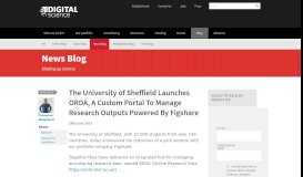 
							         The University of Sheffield Launches ORDA, A Custom Portal To ...								  
							    